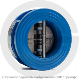 Клапан обратный двухстворчатый чугунный межфланцевый Ду-50 Ру-16 (Т<110°С) ств нерж CB3449 Tecofi