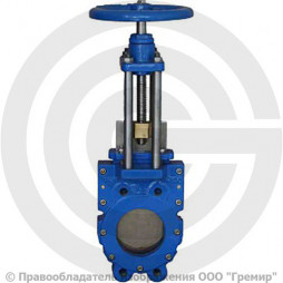 Задвижка шиберная двусторонняя с невыдвижным штоком Ду-300 Ру-6 (Т<120°С) KV-01 ABRA