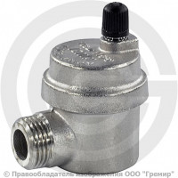 Воздухоотводчик автоматический латунный Ду-20 (3/4") Ру-10 НР (НАР) угловой Icma 715