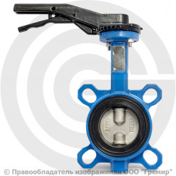 Затвор дисковый поворотный межфланцевый Ду-40 Ру-16 EPDM с нержавеющим диском Tecofi VPI4449-02EP