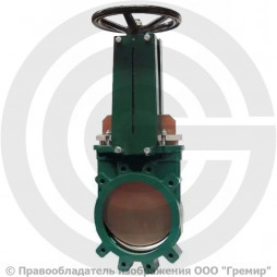 Задвижка шиберная двусторонняя с невыдвижным штоком Ду-80 Ру-10 (Т<80°С) VGB4400 Tecofi