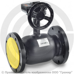 Кран стальной фланцевый с редуктором Ду-125 Ру-16 L=325мм Broen Ballomax КШТ 61.103.125.Р.16