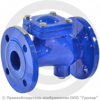 Клапан обратный шаровый чугунный фланцевый Ду-100 Ру-16 (Т<80°С) шар сталь+NBR Benarmo Клапан обратный шаровый чугунный фланцевый Ду-100 Ру-16 (Т<80°С) шар сталь+NBR Benarmo