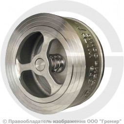 Клапан обратный осевой нержавеющий межфланцевый Ду-50 Ру-25 (Т<200°С) D71-H71W-16/25 ABRA