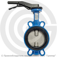 Затвор дисковый поворотный межфланцевый Ду-125 Ру-16 EPDM с нержавеющим диском Tecofi VPI4449-02EP