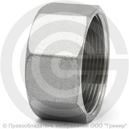 Заглушка нержавеющая AISI 304 6-ти гранная ВР (ВН) Ду-40 (1 1/2")