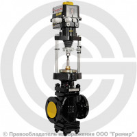 Клапан регулирующий чугунный фланцевый Ду-80 Ру-16 Kvs=160м3/ч 25ч940нж Клапан регулирующий чугунный фланцевый Ду-80 Ру-16 Kvs=160м3/ч 25ч940нж