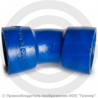 Отвод раструбный ОР Ду-400 10 градусов RJ (ВРС) ВЧШГ с ЦПП цинк+AL ГОСТ ISO 2531-2012 Отвод раструбный ОР Ду-400 10 градусов RJ (ВРС) ВЧШГ с ЦПП цинк+AL ГОСТ ISO 2531-2012