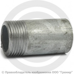 Резьба стальная оцинкованная удлиненная L=50мм Ду-20 (3/4") КАЗ