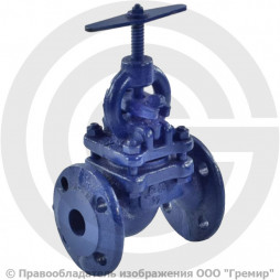Клапан запорный чугунный фланцевый Ду-50 Ру-25 (Т<150°С) 15кч16п Луидор