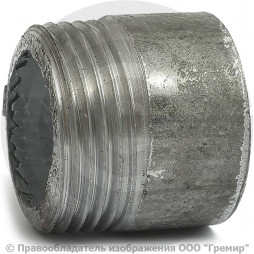 Резьба стальная оцинкованная L=30мм Ду-25 (1") КАЗ