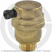 Воздухоотводчик автоматический латунный Ду-15 (1/2") Ру-10 НР (НАР) прямой О-кольцо OR 499 Воздухоотводчик автоматический латунный Ду-15 (1/2") Ру-10 НР (НАР) прямой О-кольцо OR 499