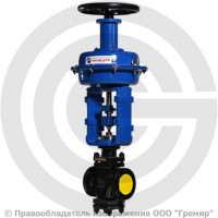 Клапан регулирующий чугунный фланцевый Ду-80 Ру-16 Kvs=160м3/ч 25ч38нж Клапан регулирующий чугунный фланцевый Ду-80 Ру-16 Kvs=160м3/ч 25ч38нж