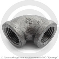 Угольник чугунный ВР (ВН) Ду 15 (1/2") Угольник чугунный ВР (ВН) Ду 15 (1/2")