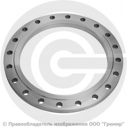 Фланец плоский стальной 1-1000-10 ГОСТ 12820-80, Ру-10, Ду-1000