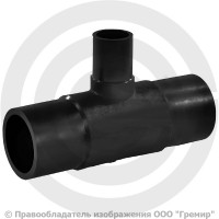Тройник ПЭ100 спигот переходной Дн 110-63 Ру-16 SDR11 Тройник ПЭ100 спигот переходной Дн 110-63 Ру-16 SDR11