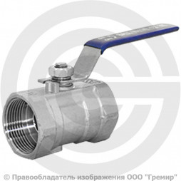 Кран нержавеющий AISI 304 (CF8) Ду-32 (1 1/4") Ру-40 ВР (ВН) муфтовый NK-BMG32/4