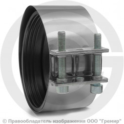 Хомут стальной оцинкованный SML Ду-100 CV Китай