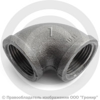 Угольник чугунный ВР (ВН) Ду 25 (1")