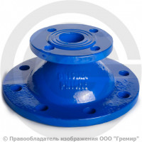 Переход фланцевый ХФ Ду 50-40 (L=150) эпоксид ГОСТ ISO 2531-2012 Переход фланцевый ХФ Ду 50-40 (L=150) эпоксид ГОСТ ISO 2531-2012