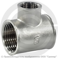 Тройник латунный переходной ВР-ВP- ВР (ВН-ВН-ВН) Ду 20-15-20 (3/4"-1/2"-3/4") никель SantechSystems Тройник латунный переходной ВР-ВP- ВР (ВН-ВН-ВН) Ду 20-15-20 (3/4"-1/2"-3/4") никель SantechSystems